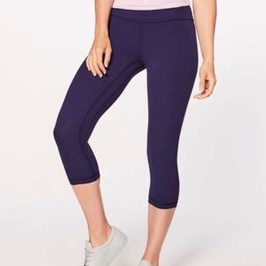 Dark Purple Lululemon Align High-Rise Crop 21"